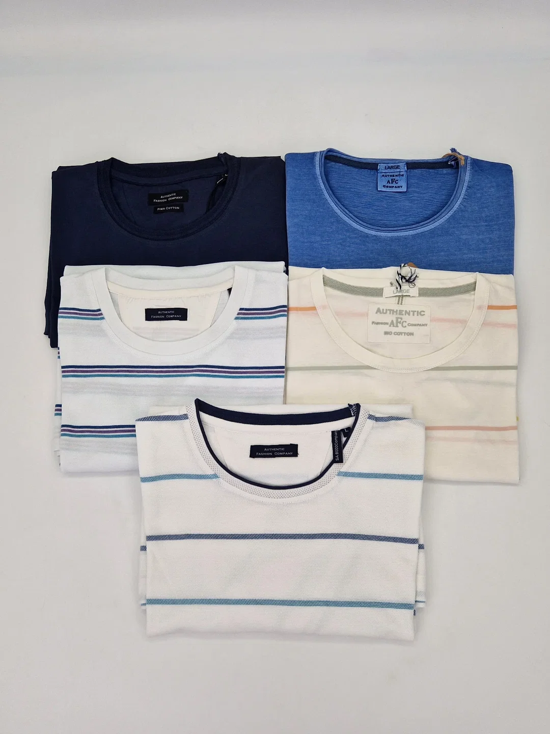 Herren T-Shirts Basic 2 - 5er Pack - Größe L - Bild 1
