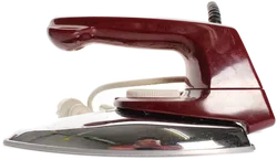 3er-Set Vintage Bügeleisen – 50er–70er Jahre –  Rowenta – burgund-rot, funktionsfähig oder Deko - Bild 1