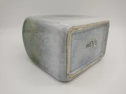 Grüne Tischvase aus Ton - Bild 4