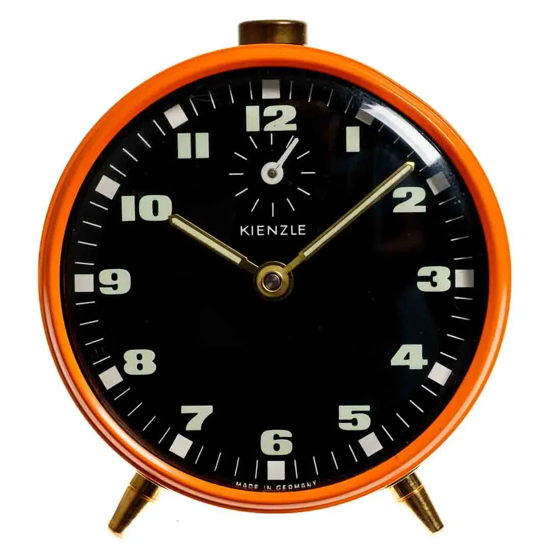 Vintage Kienzle Wecker Orange | Mechanisch | 70er Jahre Design - Bild 4