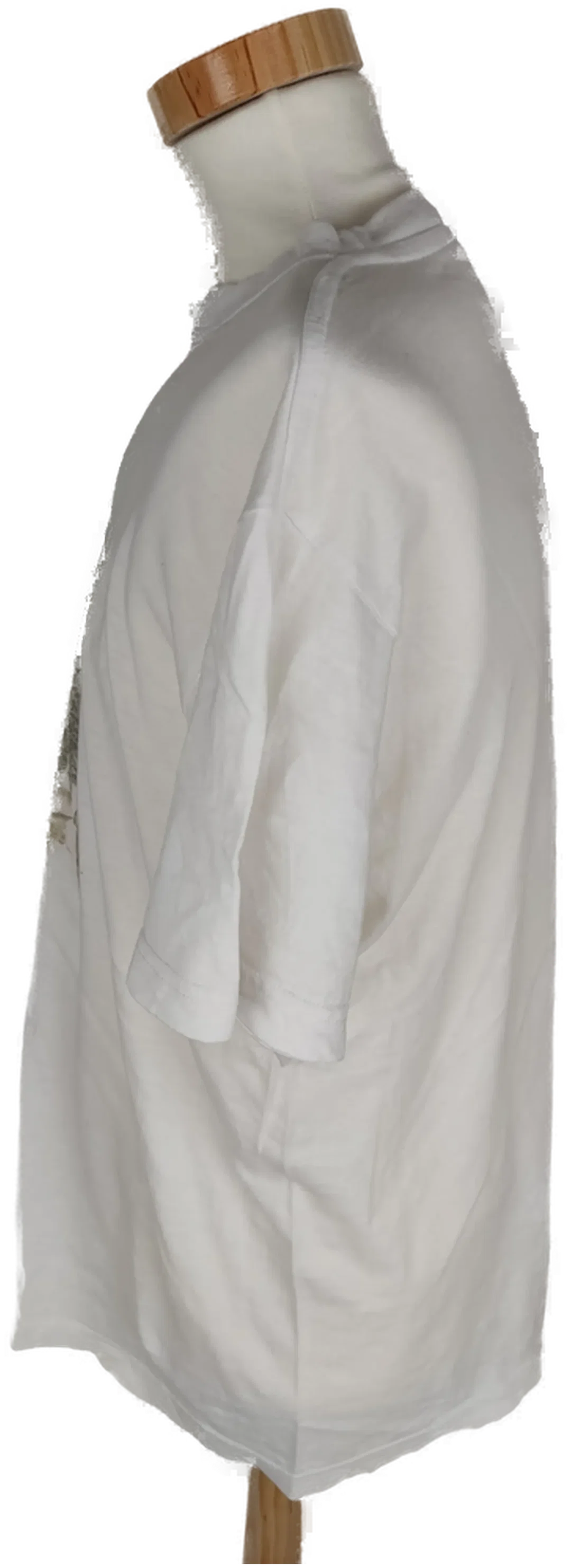 T-Shirt "Fashion", kurzarm mit Rundhalsausschnitt, weiß und Aufdruck, Größe M – Bild 2