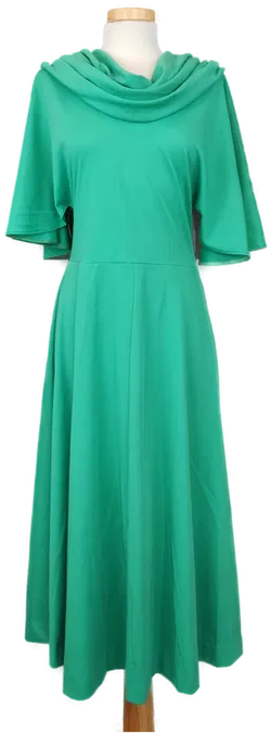 Vintage Midikleid grün - M/38 - Bild 2