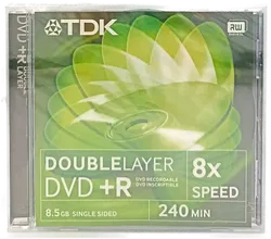 DVD +R Double Layer 8.5 GB Single Sided 240min 8x Speed (OVP) - Bild 1