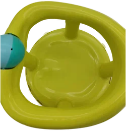 Drehbarer Badesitz, Kunststoff, grün mit Kugel in türkis/hellblau, mit Saugnäpfen - Bild 4