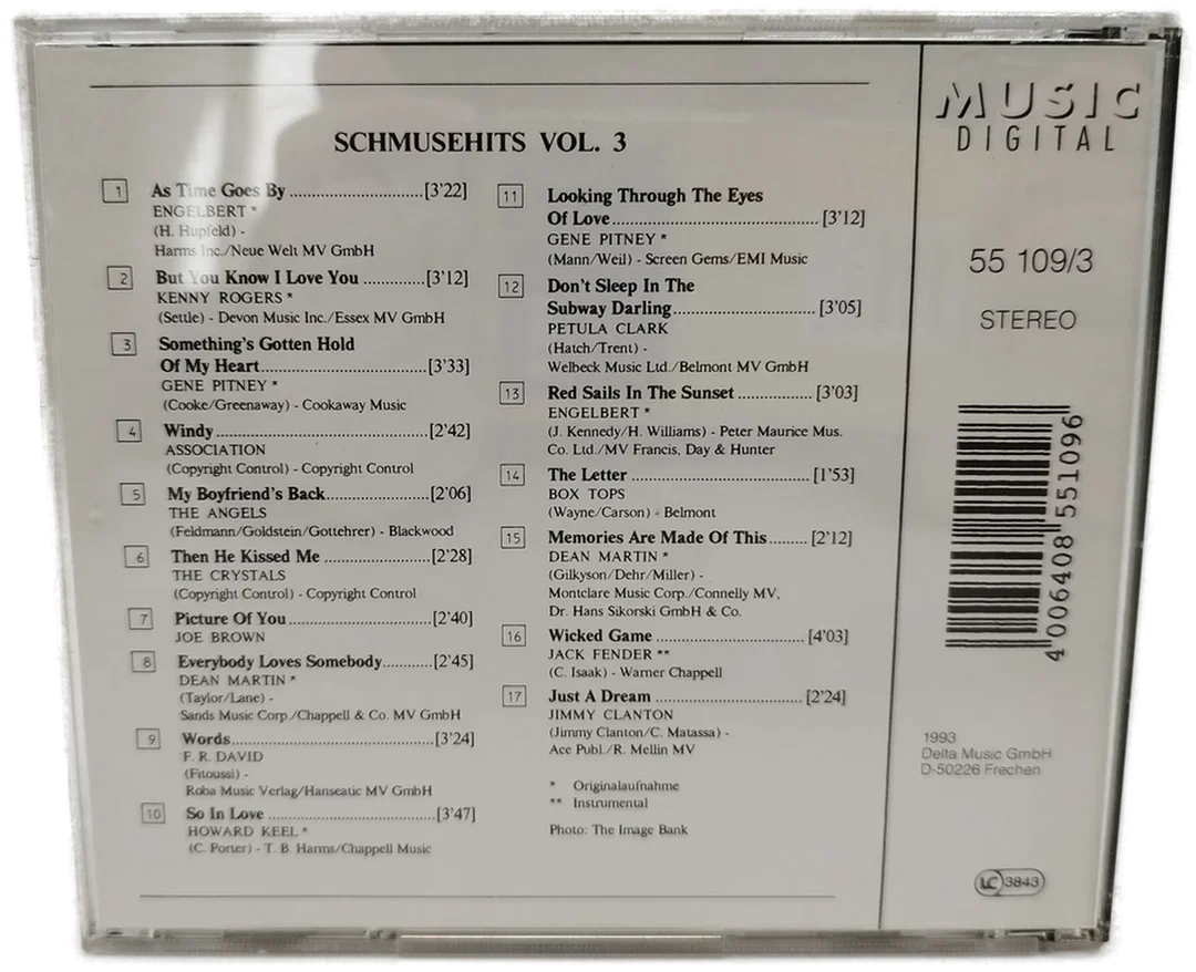 Schmusehits Vol. 3 - CD mit Tracklisten-Blatt – Bild 3