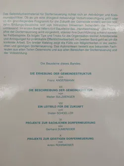Dorferneuerung. Anregung zum Mitmachen. Band II: Bausteine 6-10 - Dieter Schoeller [Hrsg.] - Bild 2