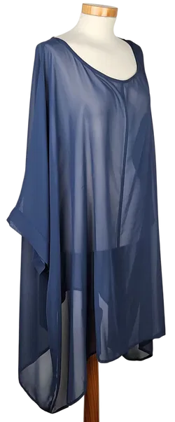 Ulla Popken Damen Tunika, blau - Gr. EU 58/60 - Bild 2