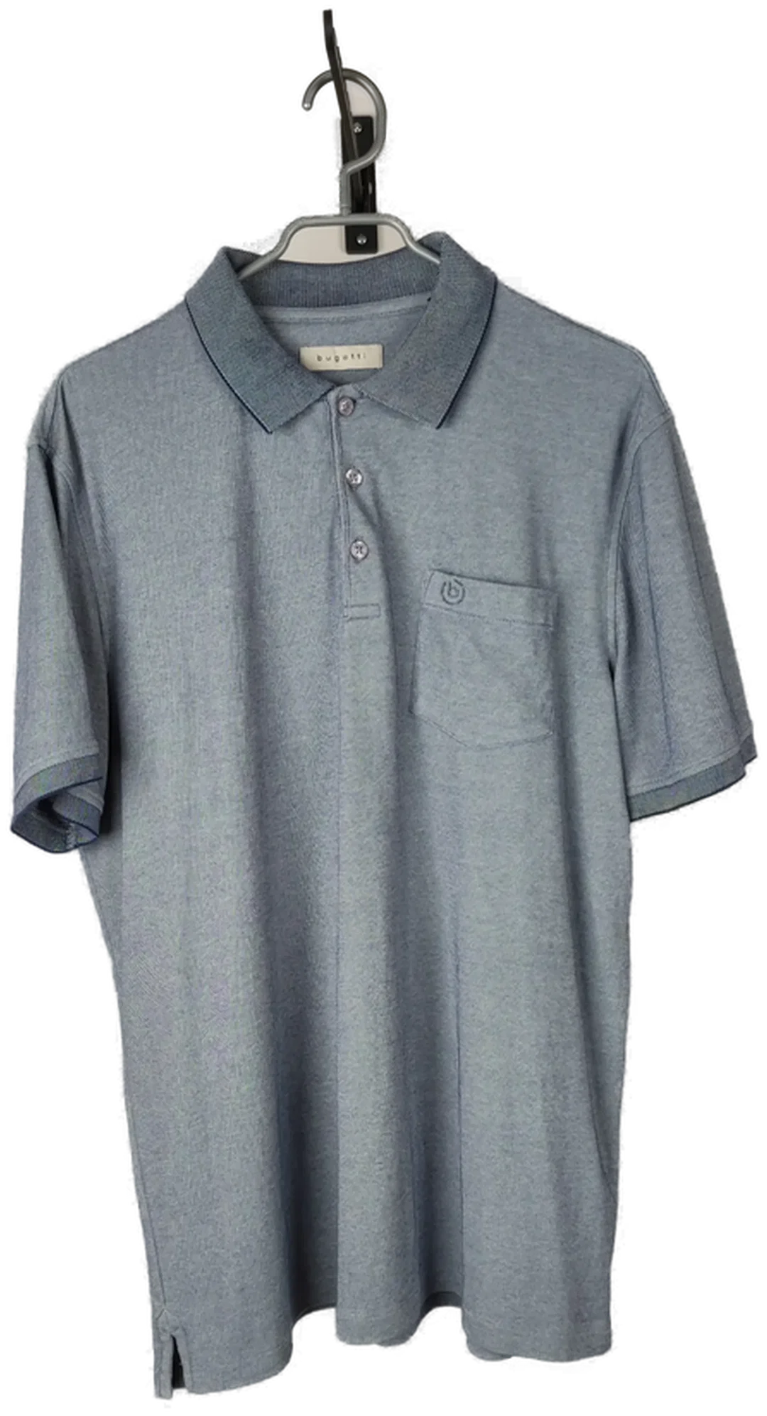 Bugatti Herren Poloshirt Grau Meliert | Zeitloser Regular Fit – Bild 5