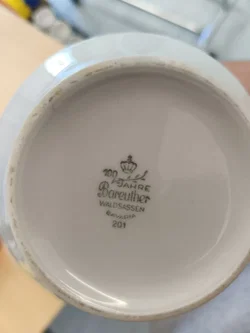 Vintage Kaffeekanne/Teekanne, Bareuther Waldsassen - 100 Jahre Jubiläum, Wildblumen, Sammlerstück – Vorschau 4