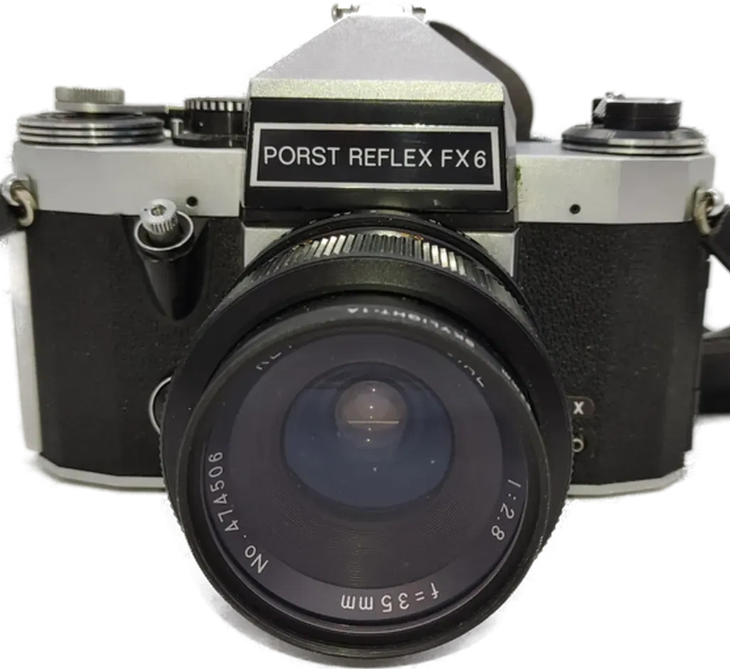 Porst Reflex FX 6 Spiegelreflexkamera mit 2 Festbrennweiten von Revuenon - Bild 3