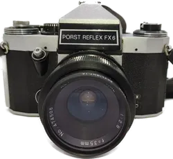 Porst Reflex FX 6 Spiegelreflexkamera mit 2 Festbrennweiten von Revuenon - Bild 1