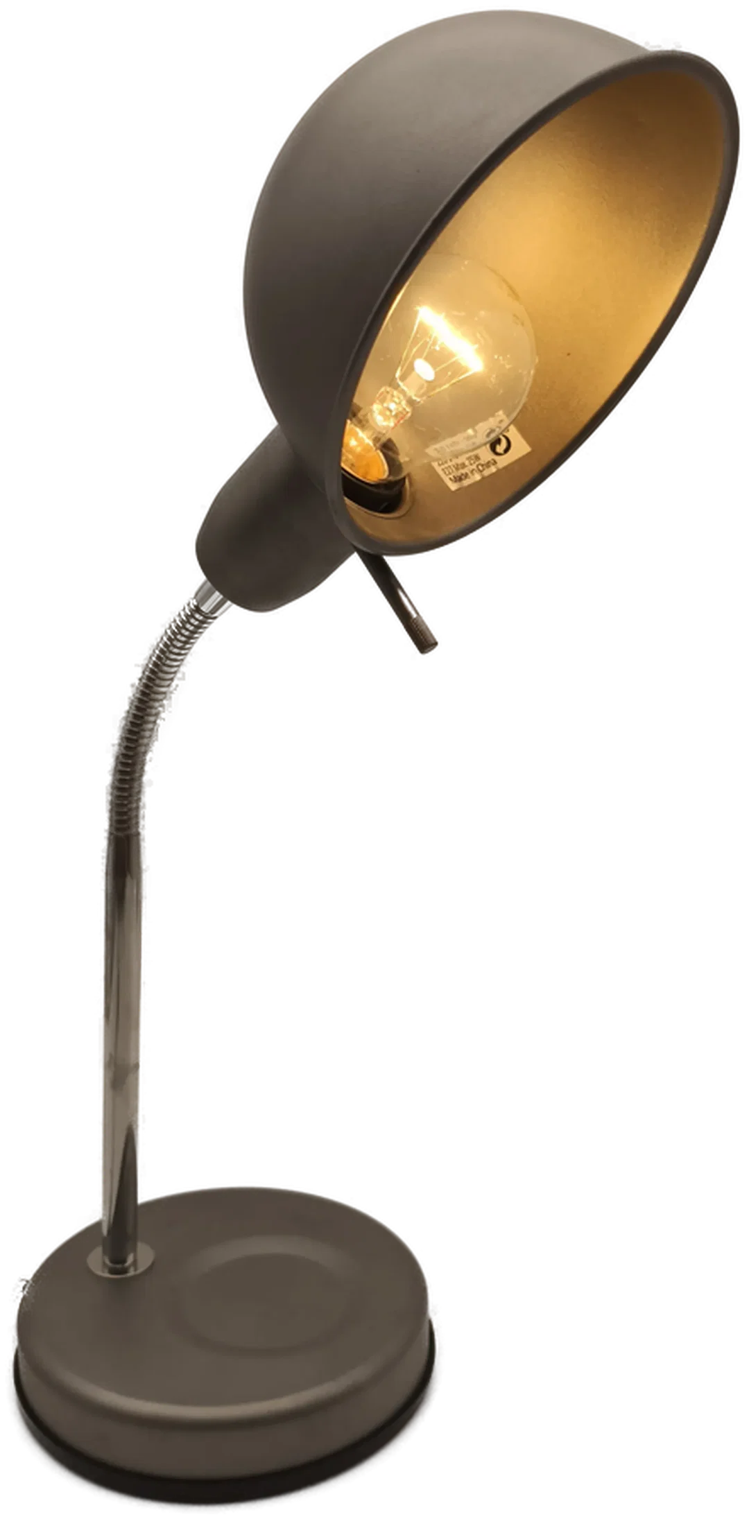 flexible Tischlampe, Metall grau - Bild 4