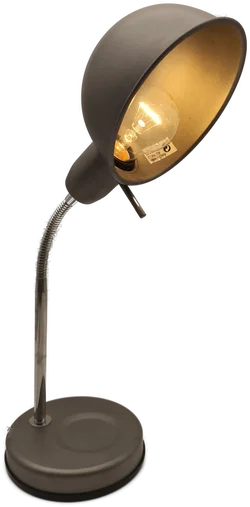 flexible Tischlampe, Metall grau - Bild 1