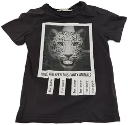 H&M Kinderkurzarm T-shirt schwarz - 110-116 - Bild 1