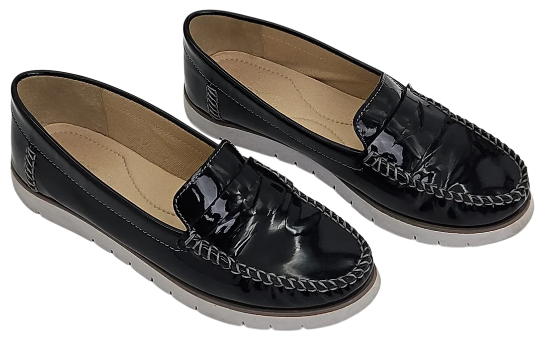 GEOX Respira Damen Mokassins, schwarz - Gr. 39 – Bild 2