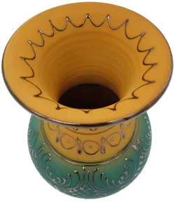 Vase aus Ton, reich verziert - Bild 3