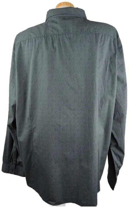 Angelo Litrico C&A Herren-Hemd langarm blau-grün gemustert - 3XL/47-48 - Bild 2