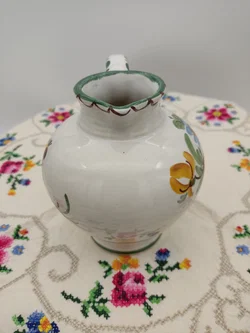 Ulmer Keramik Krug mit Blumenmotiv | Vintage-Charme – Vorschau 5