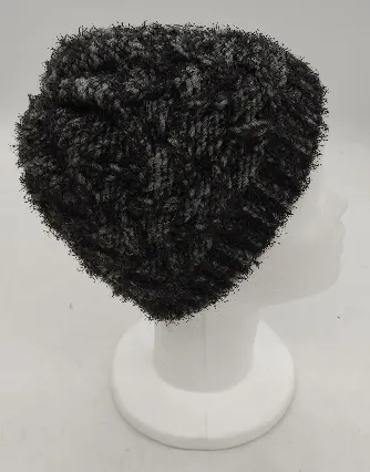 S. Oliver Damenstrickhaube/mütze in grauschwarz meliert – Bild 2