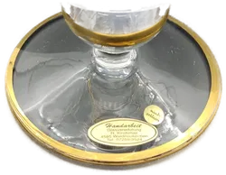 R. Kirchmair Glas mit Goldrand und Blumenmuster  - Bild 4