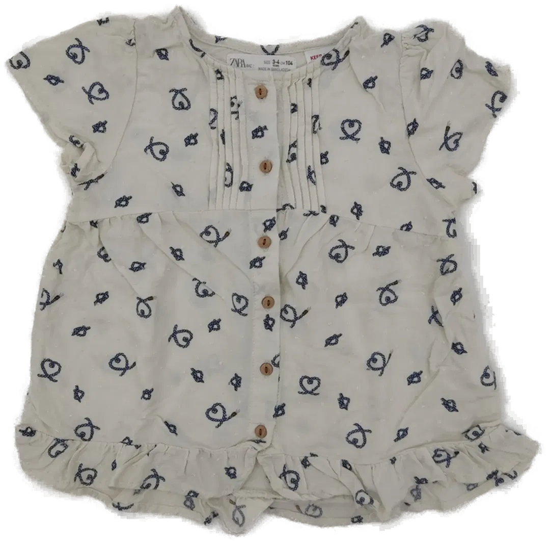 Zara Kinder Shirt weiß Gr.104 - Bild 3