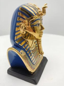 Goldener Maske von Tutanchamun Porzellan & Zertifikat von Franklin Mint | Limitierte Rarität - Bild 3