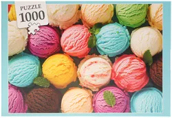 1000-Teile Puzzle „Eiskugeln“ – Original verschweißt, Made in Germany - Bild 1