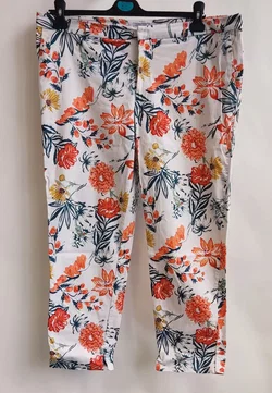 BODYFLIRT Sommerhose Damen, mehrfarbig mit Muster - Größe EU 44  - Bild 1