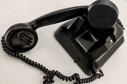 Vintage Bakelit Telefon Wählscheibe – Deko Requisite Tischfernsprecher – Vorschau 2