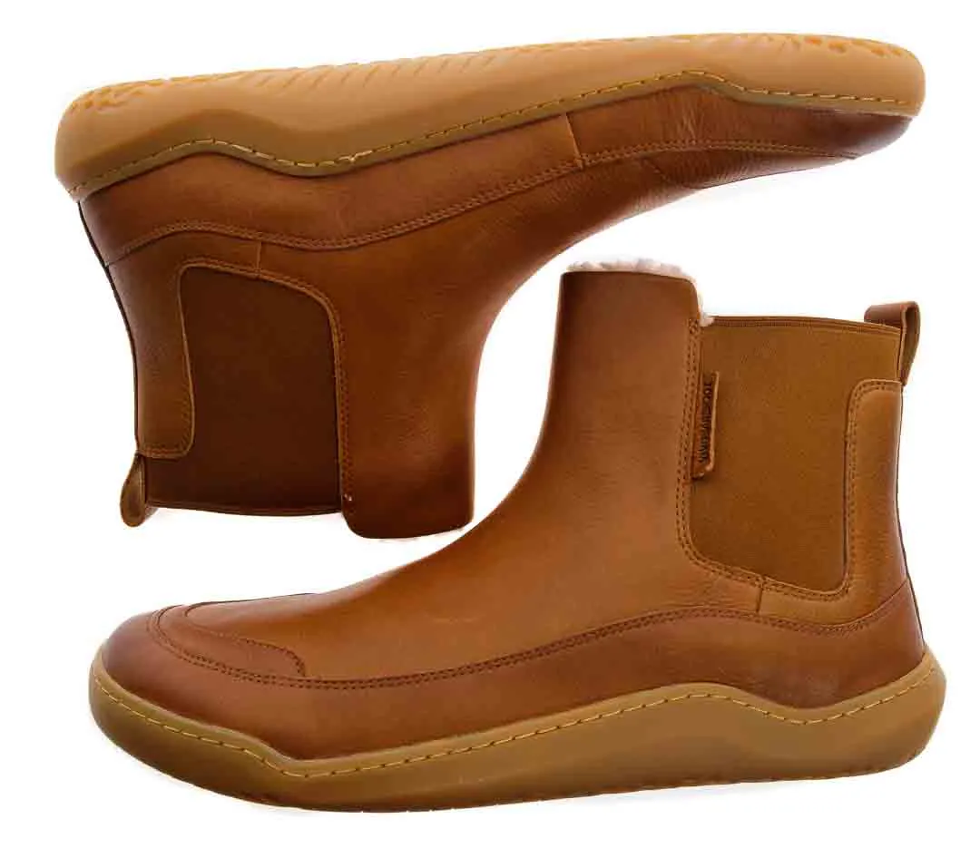 VIVOBAREFOOT Gobi Chelsea Boot Vegane Herren-Winterschuhe in karamellbraun, Größe 46 – Bild 4