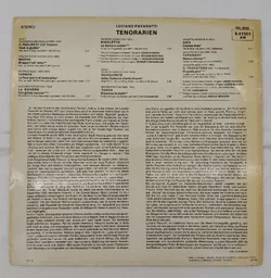 Langspielplatte - Luciano Pavarotti - Tenorarien - Bild 2