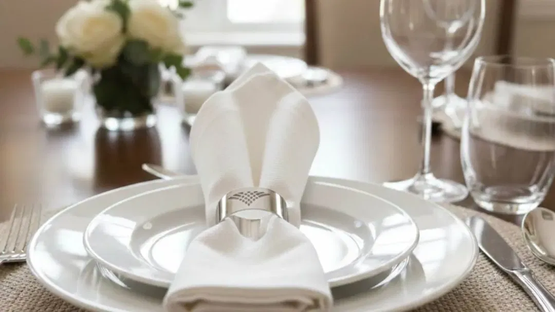 6 Serviettenringe – versilbert & anlaufschutz – Topshop – klassisch, Vintage OVP - Bild 1