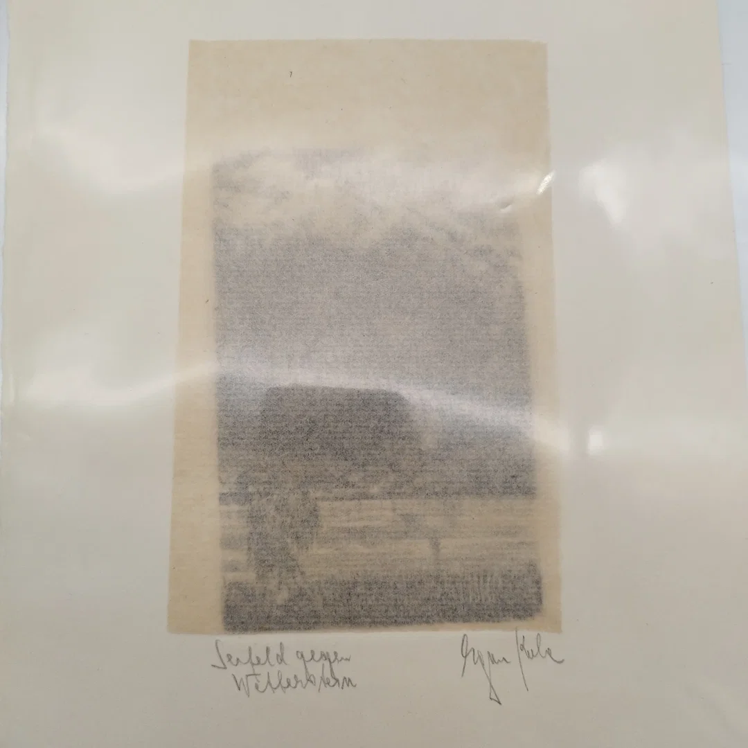 "Seefeld gegen Wetterstern" - Original Radierung von M.K. – Bild 3