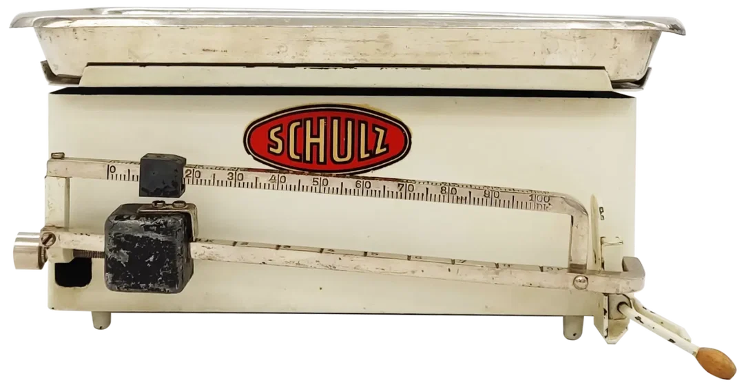 SCHULZ Manuelle Vintage Küchenwaage (bis zu 10kg) in beige – Bild 2