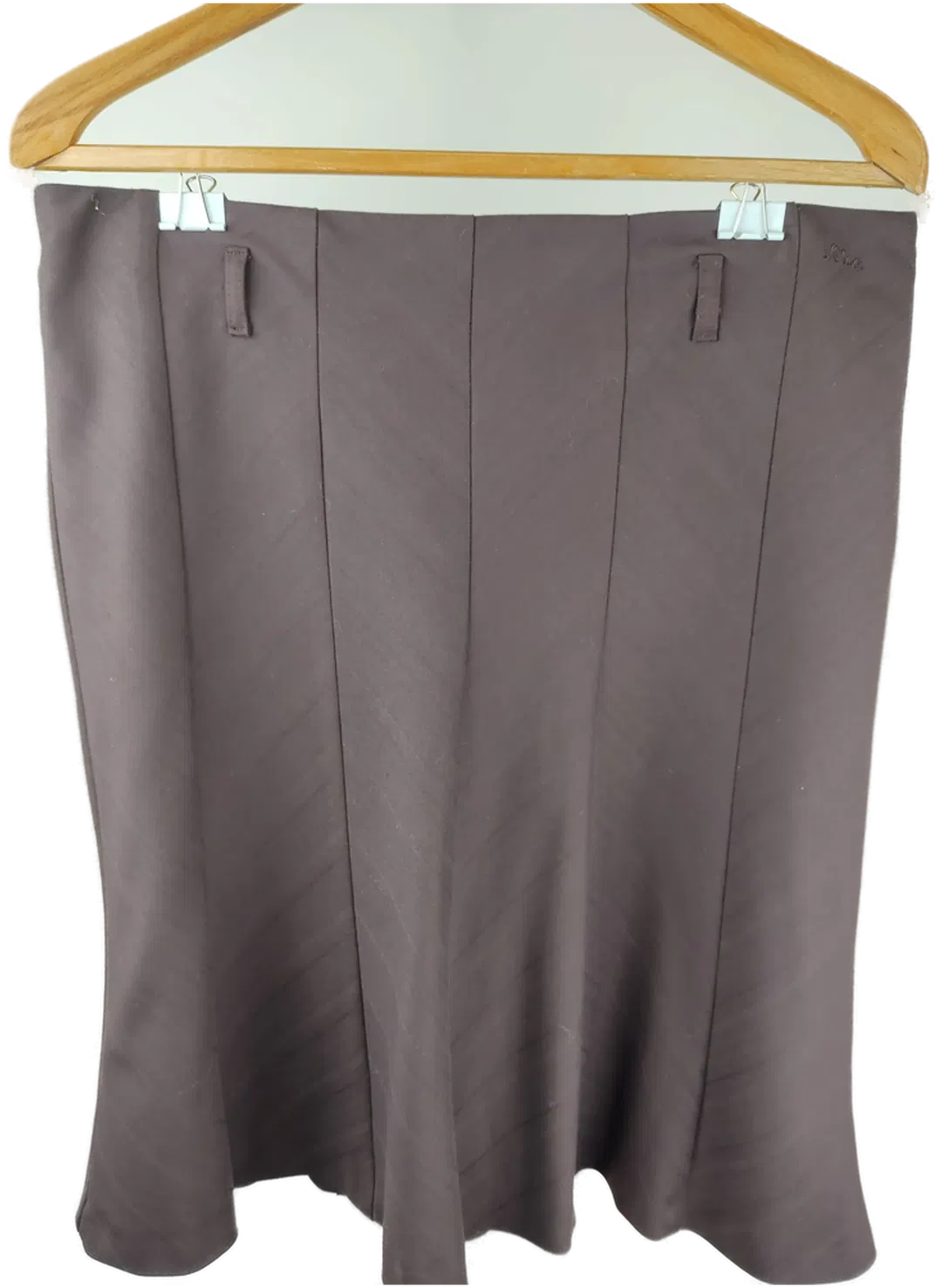 S. Oliver Damen Midi Rock braun- XL/42 - Bild 4