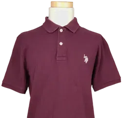 U.S. POLO ASSN Jungen Polo Shirt, burgunderrot - Gr. 8 - Bild 3