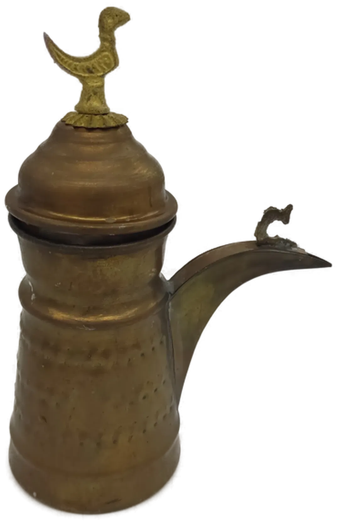 Kaffeekanne aus Messing mit Deckel, Höhe 17cm - Bild 4