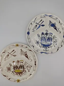 Vintage Norwegische Keramik - Inger Waage Teller - 2 Stück - Bild 10