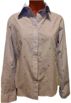 Bluse mit Trachtenmuster Gr. 44 - Bild 1