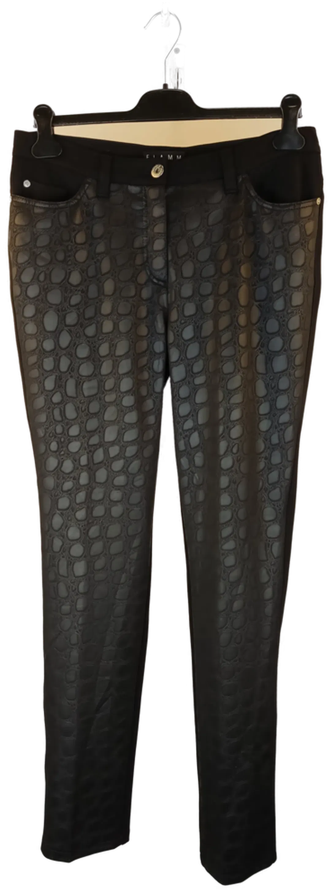 Flamm Damenhose / schwarz- gemustert - XL/42 - Bild 1