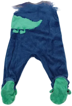 H&M Baby Jungen Pyjama, blau/grün, Größe 62, Frottee, mit Druckknöpfen - Bild 2