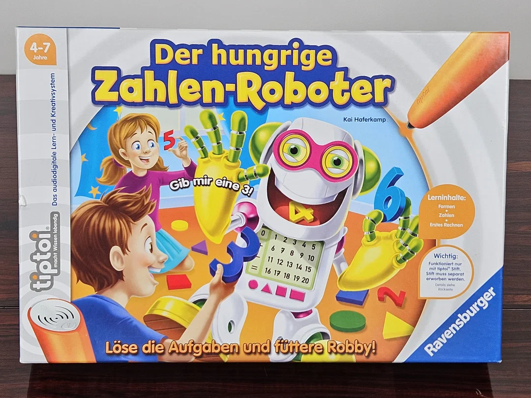 tiptoi® Der hungrige Zahlen-Roboter - Gesellschaftsspiel - Ravensburger – Bild 1