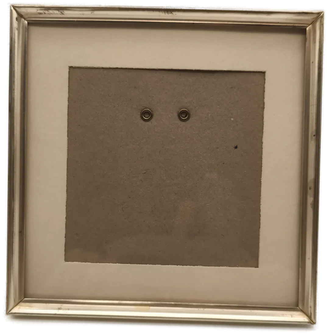 kleiner Bilderrahmen, Metall, 13 x13cm – Bild 1
