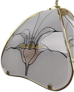 Deckenlampe Glas/ Messing - Bild 2