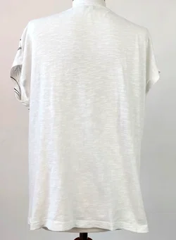 Tom Tailor Damen T-Shirt mit Blumenmuster weiß  - Gr. M/38 – Vorschau 2