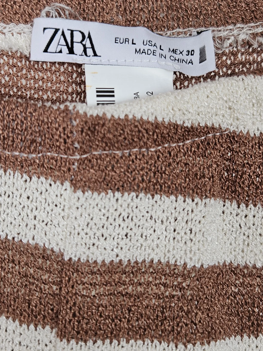 ZARA Damen Hose, braun/beige - Gr. L – Bild 4
