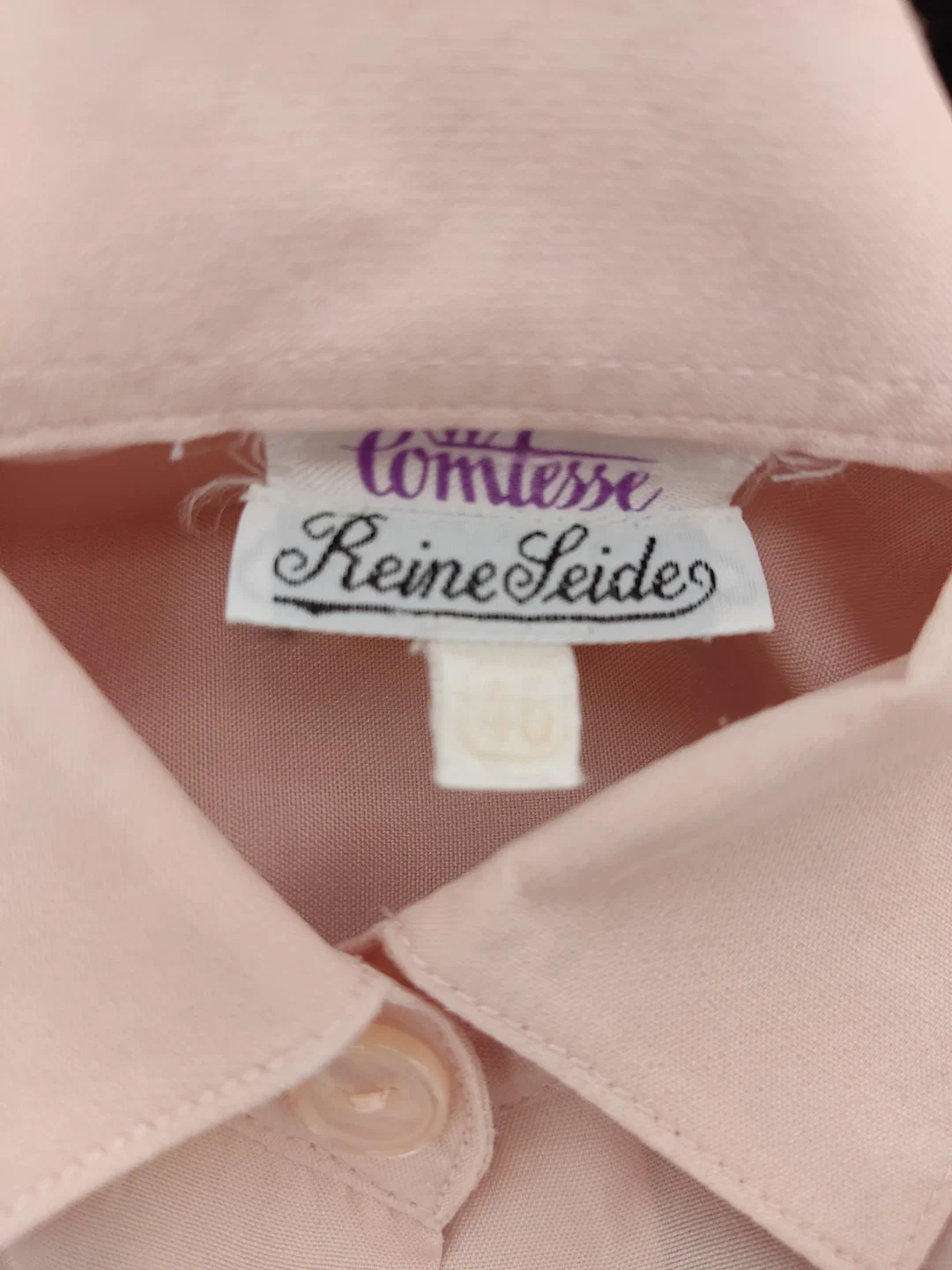 Damenbluse Sonstige Seide Altrosa | Pastell-Eleganz – Bild 3