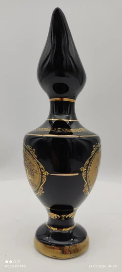 Griechische Vase Kobalt mit 24 K Gold - Bild 3