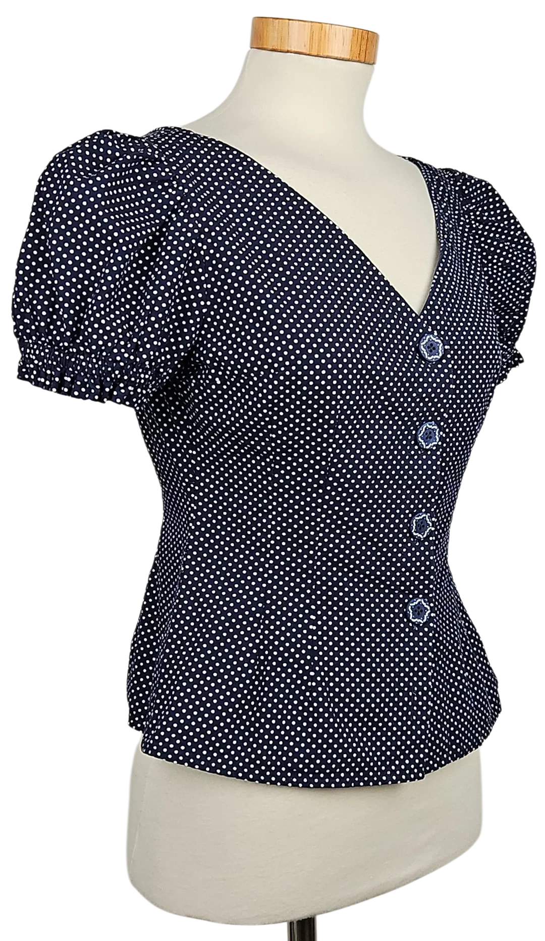Lena Hoschek Damen Bluse, blau - Gr. S  – Bild 3