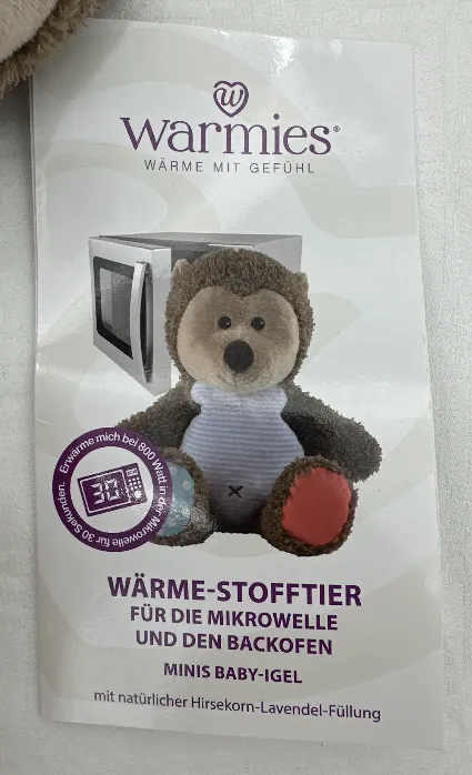 Warmies Mini Baby Igel Wärmestofftier – Bild 2